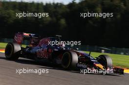 Daniil Kvyat (RUS) Scuderia Toro Rosso STR11. 26.08.2016. Formula 1 World Championship, Rd 13, Belgian Grand Prix, Spa Francorchamps, Belgium, Practice Day.