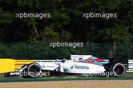 Felipe Massa (BRA) Williams FW38. 26.08.2016. Formula 1 World Championship, Rd 13, Belgian Grand Prix, Spa Francorchamps, Belgium, Practice Day.