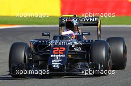Jenson Button (GBR) McLaren MP4-31. 26.08.2016. Formula 1 World Championship, Rd 13, Belgian Grand Prix, Spa Francorchamps, Belgium, Practice Day.
