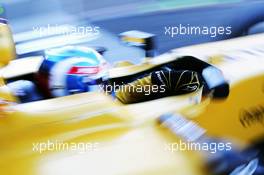 Jolyon Palmer (GBR) Renault Sport F1 Team RS16 leaves the pits. 26.08.2016. Formula 1 World Championship, Rd 13, Belgian Grand Prix, Spa Francorchamps, Belgium, Practice Day.
