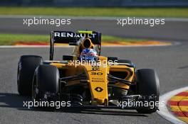 Jolyon Palmer (GBR) Renault Sport F1 Team RS16. 26.08.2016. Formula 1 World Championship, Rd 13, Belgian Grand Prix, Spa Francorchamps, Belgium, Practice Day.