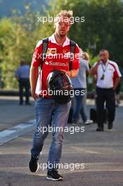 Sebastian Vettel (GER) Ferrari. 26.08.2016. Formula 1 World Championship, Rd 13, Belgian Grand Prix, Spa Francorchamps, Belgium, Practice Day.