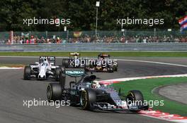 Lewis Hamilton (GBR) Mercedes AMG F1 W07 Hybrid. 28.08.2016. Formula 1 World Championship, Rd 13, Belgian Grand Prix, Spa Francorchamps, Belgium, Race Day.