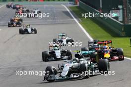 Nico Rosberg (GER) Mercedes AMG F1 W07 Hybrid. 28.08.2016. Formula 1 World Championship, Rd 13, Belgian Grand Prix, Spa Francorchamps, Belgium, Race Day.