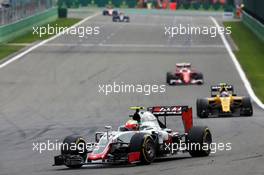 Esteban Gutierrez (MEX) Haas F1 Team VF-16. 28.08.2016. Formula 1 World Championship, Rd 13, Belgian Grand Prix, Spa Francorchamps, Belgium, Race Day.