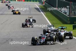 Fernando Alonso (ESP) McLaren MP4-31. 28.08.2016. Formula 1 World Championship, Rd 13, Belgian Grand Prix, Spa Francorchamps, Belgium, Race Day.