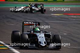 Nico Hulkenberg (GER) Sahara Force India F1 VJM09. 28.08.2016. Formula 1 World Championship, Rd 13, Belgian Grand Prix, Spa Francorchamps, Belgium, Race Day.