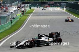 Nico Hulkenberg (GER) Sahara Force India F1 VJM09. 28.08.2016. Formula 1 World Championship, Rd 13, Belgian Grand Prix, Spa Francorchamps, Belgium, Race Day.