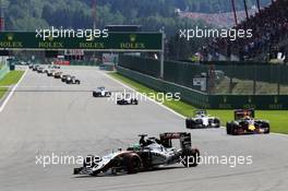 Nico Hulkenberg (GER) Sahara Force India F1 VJM09. 28.08.2016. Formula 1 World Championship, Rd 13, Belgian Grand Prix, Spa Francorchamps, Belgium, Race Day.