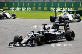 Fernando Alonso (ESP) McLaren MP4-31. 28.08.2016. Formula 1 World Championship, Rd 13, Belgian Grand Prix, Spa Francorchamps, Belgium, Race Day.