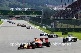 Daniel Ricciardo (AUS) Red Bull Racing RB12. 28.08.2016. Formula 1 World Championship, Rd 13, Belgian Grand Prix, Spa Francorchamps, Belgium, Race Day.