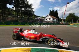 Sebastian Vettel (GER) Ferrari SF16-H. 28.08.2016. Formula 1 World Championship, Rd 13, Belgian Grand Prix, Spa Francorchamps, Belgium, Race Day.