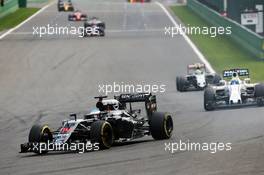 Fernando Alonso (ESP) McLaren MP4-31. 28.08.2016. Formula 1 World Championship, Rd 13, Belgian Grand Prix, Spa Francorchamps, Belgium, Race Day.