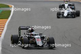 Fernando Alonso (ESP) McLaren MP4-31. 28.08.2016. Formula 1 World Championship, Rd 13, Belgian Grand Prix, Spa Francorchamps, Belgium, Race Day.