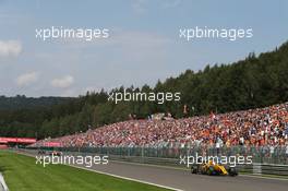 Kevin Magnussen (DEN) Renault Sport F1 Team RS16. 28.08.2016. Formula 1 World Championship, Rd 13, Belgian Grand Prix, Spa Francorchamps, Belgium, Race Day.