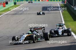 Nico Hulkenberg (GER) Sahara Force India F1 VJM09. 28.08.2016. Formula 1 World Championship, Rd 13, Belgian Grand Prix, Spa Francorchamps, Belgium, Race Day.