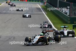 Nico Hulkenberg (GER) Sahara Force India F1 VJM09. 28.08.2016. Formula 1 World Championship, Rd 13, Belgian Grand Prix, Spa Francorchamps, Belgium, Race Day.