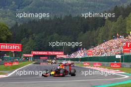 Daniel Ricciardo (AUS) Red Bull Racing RB12. 28.08.2016. Formula 1 World Championship, Rd 13, Belgian Grand Prix, Spa Francorchamps, Belgium, Race Day.