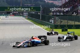 Esteban Ocon (FRA) Manor Racing MRT05. 28.08.2016. Formula 1 World Championship, Rd 13, Belgian Grand Prix, Spa Francorchamps, Belgium, Race Day.