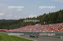 Lewis Hamilton (GBR) Mercedes AMG F1 W07 Hybrid. 28.08.2016. Formula 1 World Championship, Rd 13, Belgian Grand Prix, Spa Francorchamps, Belgium, Race Day.