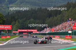 Esteban Gutierrez (MEX) Haas F1 Team VF-16. 28.08.2016. Formula 1 World Championship, Rd 13, Belgian Grand Prix, Spa Francorchamps, Belgium, Race Day.