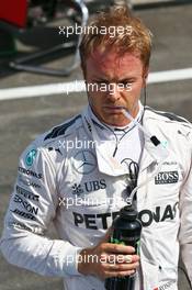 Nico Rosberg (GER) Mercedes AMG F1 in the pits as the race is stopped. 28.08.2016. Formula 1 World Championship, Rd 13, Belgian Grand Prix, Spa Francorchamps, Belgium, Race Day.