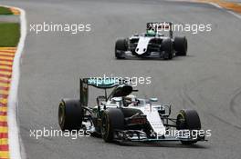 Lewis Hamilton (GBR) Mercedes AMG F1 W07 Hybrid. 28.08.2016. Formula 1 World Championship, Rd 13, Belgian Grand Prix, Spa Francorchamps, Belgium, Race Day.