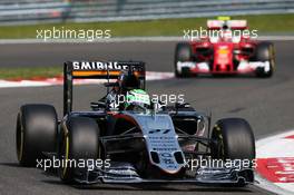 Nico Hulkenberg (GER) Sahara Force India F1 VJM09. 28.08.2016. Formula 1 World Championship, Rd 13, Belgian Grand Prix, Spa Francorchamps, Belgium, Race Day.