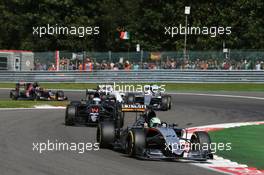 Nico Hulkenberg (GER) Sahara Force India F1 VJM09. 28.08.2016. Formula 1 World Championship, Rd 13, Belgian Grand Prix, Spa Francorchamps, Belgium, Race Day.