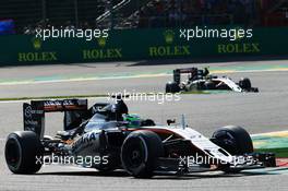 Nico Hulkenberg (GER) Sahara Force India F1 VJM09. 28.08.2016. Formula 1 World Championship, Rd 13, Belgian Grand Prix, Spa Francorchamps, Belgium, Race Day.