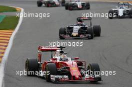 Sebastian Vettel (GER) Ferrari SF16-H. 28.08.2016. Formula 1 World Championship, Rd 13, Belgian Grand Prix, Spa Francorchamps, Belgium, Race Day.