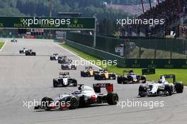 Romain Grosjean (FRA) Haas F1 Team VF-16. 28.08.2016. Formula 1 World Championship, Rd 13, Belgian Grand Prix, Spa Francorchamps, Belgium, Race Day.