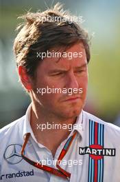 Rob Smedley (GBR) Williams Head of Vehicle Performance. 27.08.2016. Formula 1 World Championship, Rd 13, Belgian Grand Prix, Spa Francorchamps, Belgium, Qualifying Day.