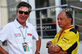 (L to R): Pierre-Gautier Caloni, Total Vice President of Sponsoring & Motorsport Division with Frederic Vasseur (FRA) Renault Sport F1 Team Racing Director. 27.08.2016. Formula 1 World Championship, Rd 13, Belgian Grand Prix, Spa Francorchamps, Belgium, Qualifying Day.