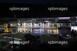 The Red Bull Energy Station at night. 27.08.2016. Formula 1 World Championship, Rd 13, Belgian Grand Prix, Spa Francorchamps, Belgium, Qualifying Day.