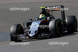 Sergio Perez (MEX), Sahara Force India  27.08.2016. Formula 1 World Championship, Rd 13, Belgian Grand Prix, Spa Francorchamps, Belgium, Qualifying Day.