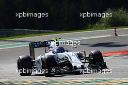 Valtteri Bottas (FIN) Williams FW38. 27.08.2016. Formula 1 World Championship, Rd 13, Belgian Grand Prix, Spa Francorchamps, Belgium, Qualifying Day.