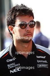 Sergio Perez (MEX) Sahara Force India F1. 27.08.2016. Formula 1 World Championship, Rd 13, Belgian Grand Prix, Spa Francorchamps, Belgium, Qualifying Day.