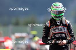 Nico Hulkenberg (GER), Sahara Force India  27.08.2016. Formula 1 World Championship, Rd 13, Belgian Grand Prix, Spa Francorchamps, Belgium, Qualifying Day.