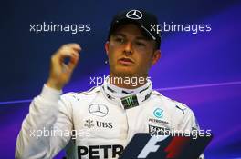 Nico Rosberg (GER) Mercedes AMG F1 in the FIA Press Conference. 27.08.2016. Formula 1 World Championship, Rd 13, Belgian Grand Prix, Spa Francorchamps, Belgium, Qualifying Day.