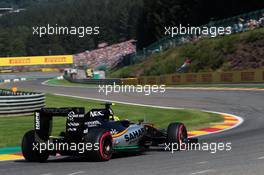 Sergio Perez (MEX) Sahara Force India F1 VJM09. 27.08.2016. Formula 1 World Championship, Rd 13, Belgian Grand Prix, Spa Francorchamps, Belgium, Qualifying Day.