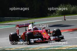Kimi Raikkonen (FIN) Ferrari SF16-H. 27.08.2016. Formula 1 World Championship, Rd 13, Belgian Grand Prix, Spa Francorchamps, Belgium, Qualifying Day.