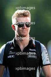 Nico Hulkenberg (GER) Sahara Force India F1. 28.08.2016. Formula 1 World Championship, Rd 13, Belgian Grand Prix, Spa Francorchamps, Belgium, Race Day.