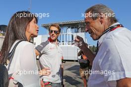 Romain Grosjean (FRA), Haas F1 Team and Jacky Ickx (BEL) 28.08.2016. Formula 1 World Championship, Rd 13, Belgian Grand Prix, Spa Francorchamps, Belgium, Race Day.