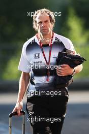 Ciaron Pilbeam (GBR) McLaren Chief Race Engineer. 28.08.2016. Formula 1 World Championship, Rd 13, Belgian Grand Prix, Spa Francorchamps, Belgium, Race Day.