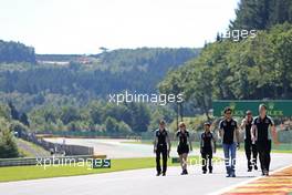 Sergio Perez (MEX), Sahara Force India  25.08.2016. Formula 1 World Championship, Rd 13, Belgian Grand Prix, Spa Francorchamps, Belgium, Preparation Day.