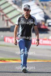 Sergio Perez (MEX) Sahara Force India F1 walks the circuit. 25.08.2016. Formula 1 World Championship, Rd 13, Belgian Grand Prix, Spa Francorchamps, Belgium, Preparation Day.