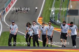 Pascal Wehrlein (GER), Manor Racing and Rio Haryanto (IDN), Manor Racing  25.08.2016. Formula 1 World Championship, Rd 13, Belgian Grand Prix, Spa Francorchamps, Belgium, Preparation Day.