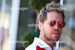 Sebastian Vettel (GER) Ferrari. 25.08.2016. Formula 1 World Championship, Rd 13, Belgian Grand Prix, Spa Francorchamps, Belgium, Preparation Day.