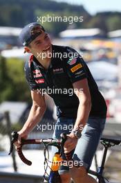 Max Verstappen (NLD) Red Bull Racing rides the circuit. 25.08.2016. Formula 1 World Championship, Rd 13, Belgian Grand Prix, Spa Francorchamps, Belgium, Preparation Day.